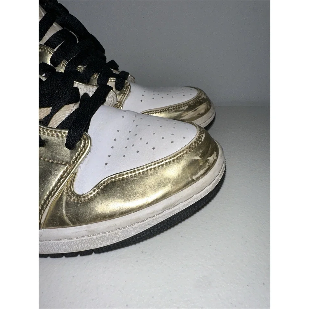Jordan 1 Mid SE Men's Size 8.5 - Metallic Gold With Box Shoes Sneakers‎